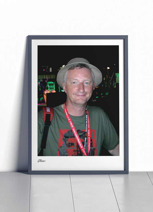 Billy Bragg at Glastonbury Smiling - Limited Edition Prints