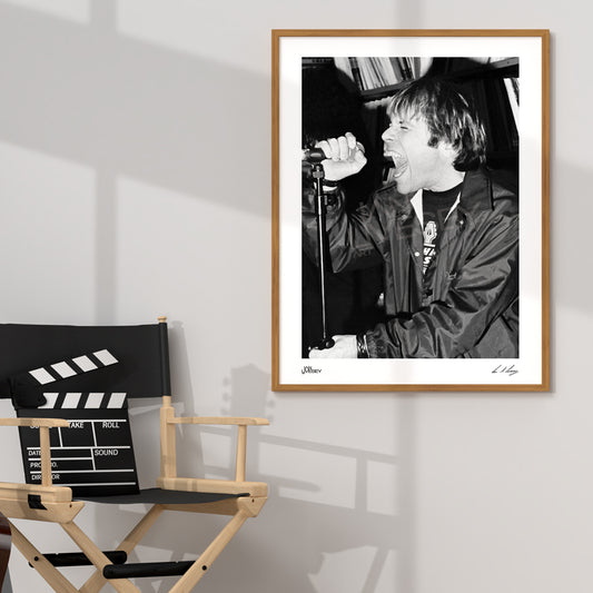 Bruce Dickinson from Iron Maiden Singing live in a Record Store in Bolton UK