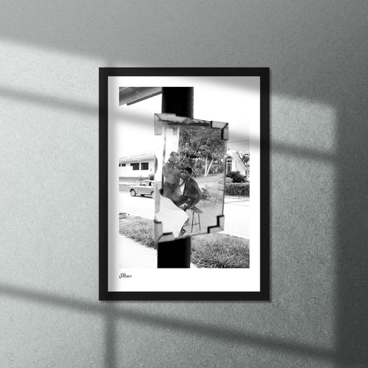 Guantanamo Cuba Locals getting hair cut on the street - Limited Edition Prints