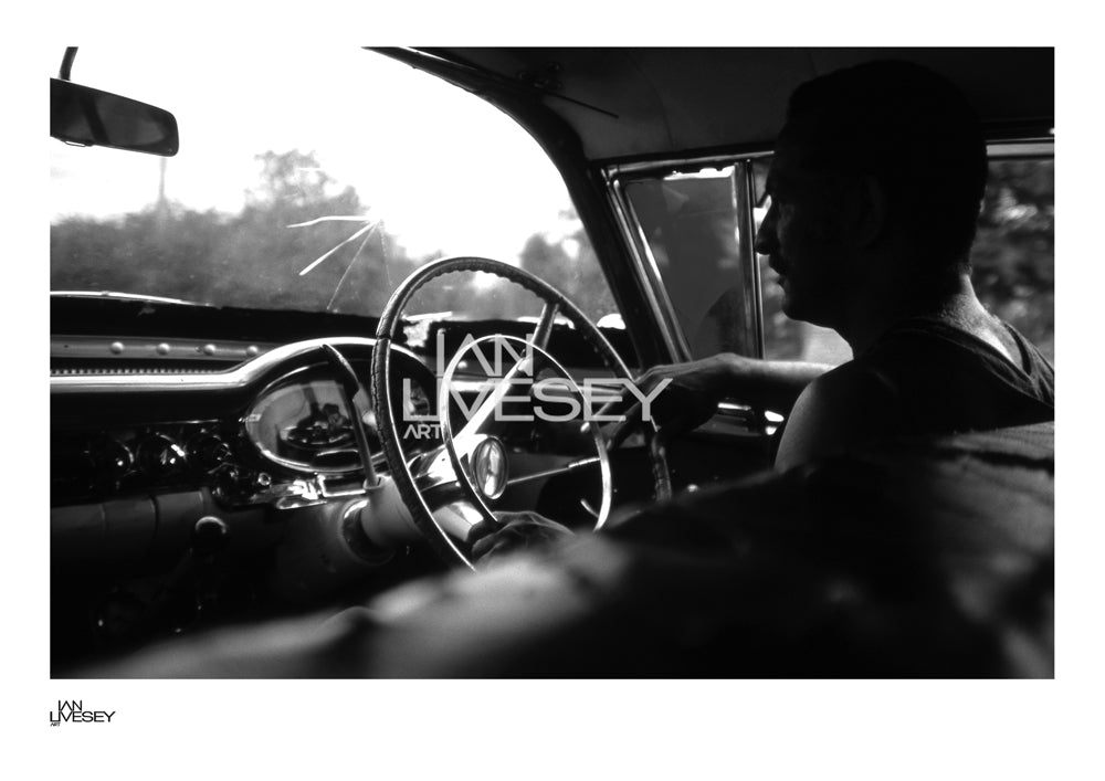 Guantanamo Cuba Local in a Classic Car - Limited Edition Prints