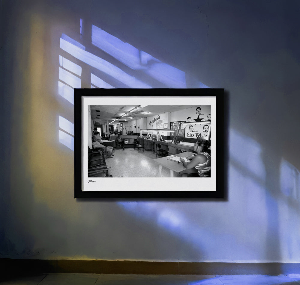 Guantanamo Cuba Locals relax in a reception area  - Limited Edition Prints