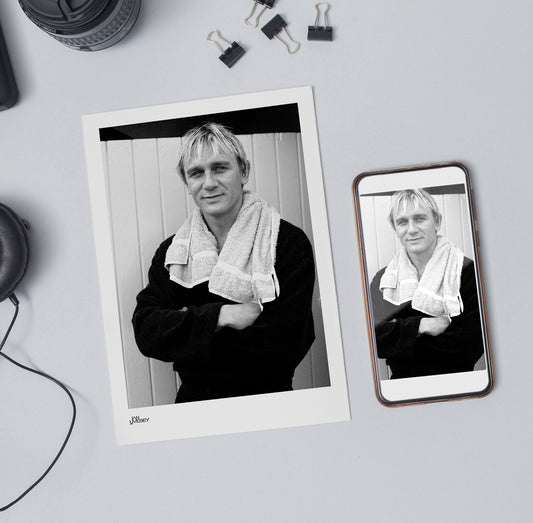 Daniel Craig on set while filming 'Some Voices' in robe - Limited Edition Prints