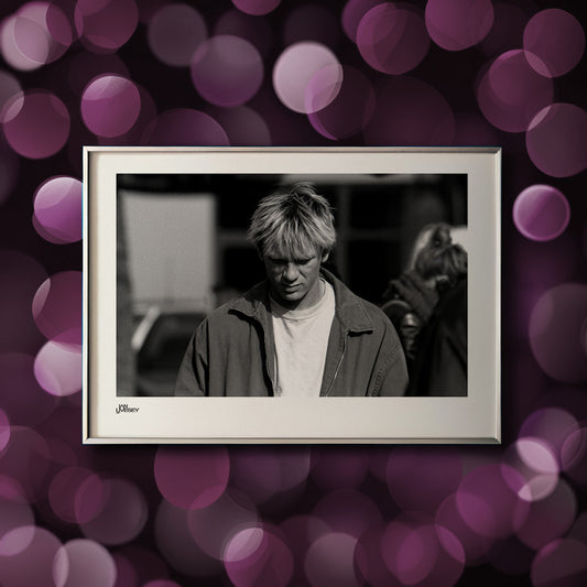 Daniel Craig on set while filming 'Some Voices' looking down - Limited Edition Prints