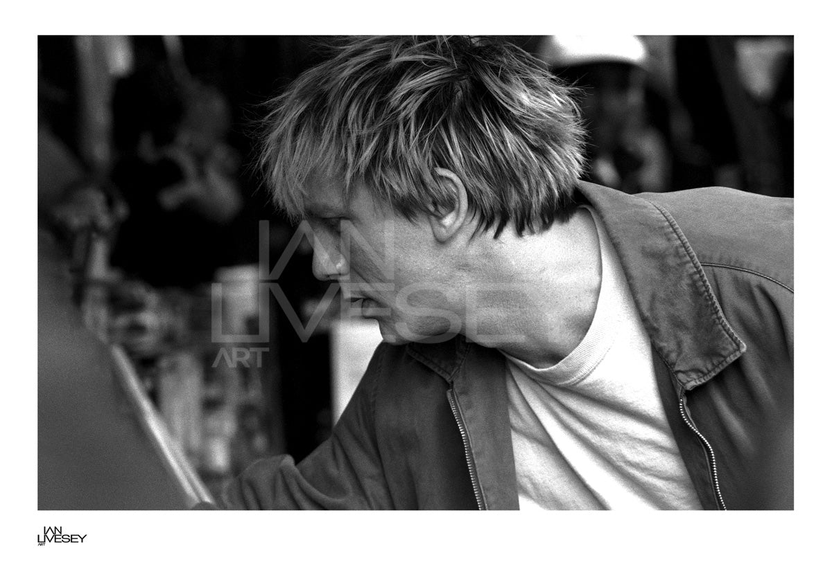 Daniel Craig on set while filming 'Some Voices' looking side profile - Limited Edition Prints