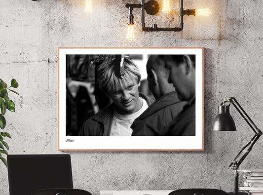 Daniel Craig on set while filming 'Some Voices' Smirking - Limited Edition Prints