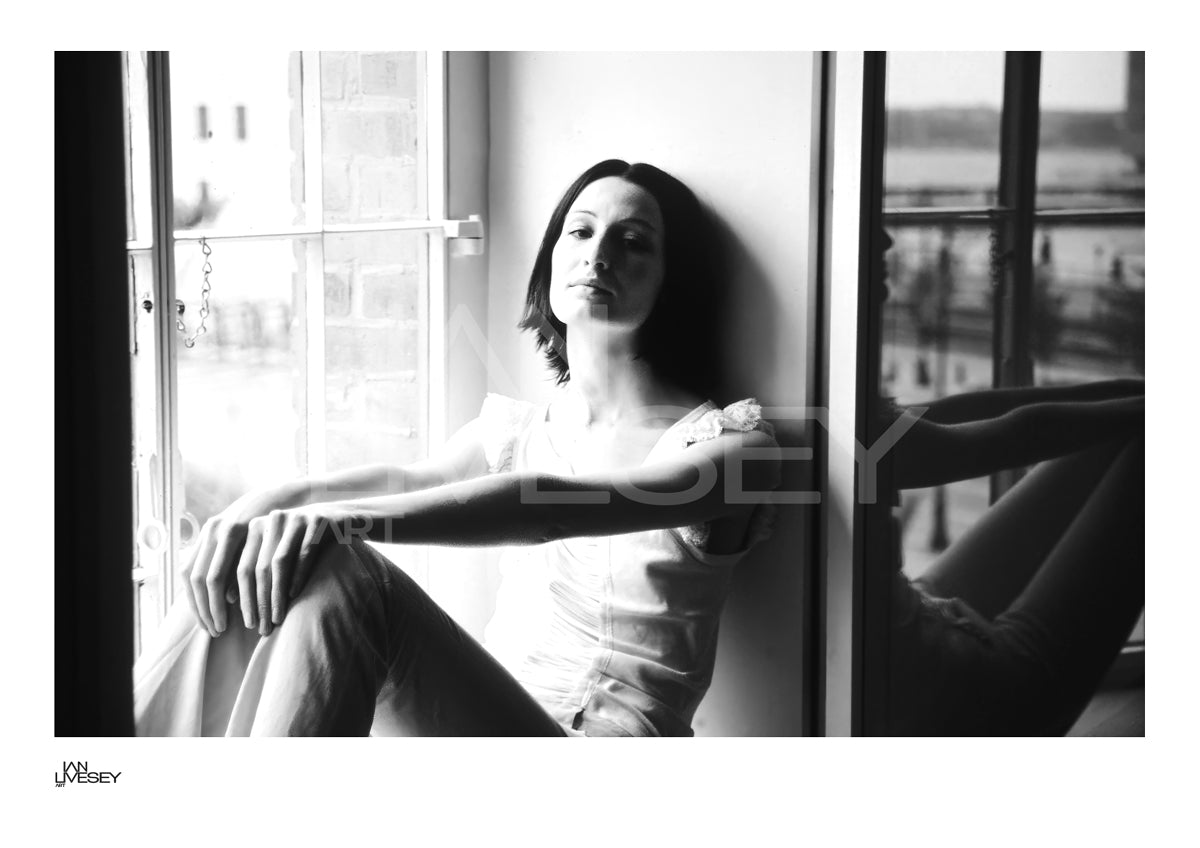 Erin O'Connor sat by the Window looking to Camera - Limited Edition Prints