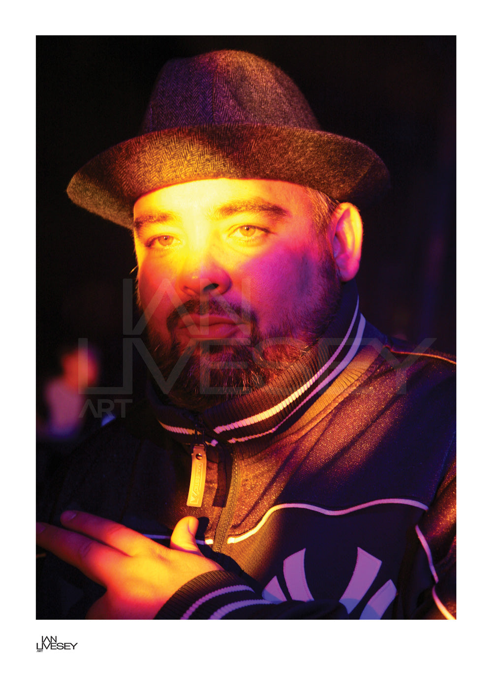 Frank Benbini watching the Happy Mondays Manchester - Limited Edition Prints