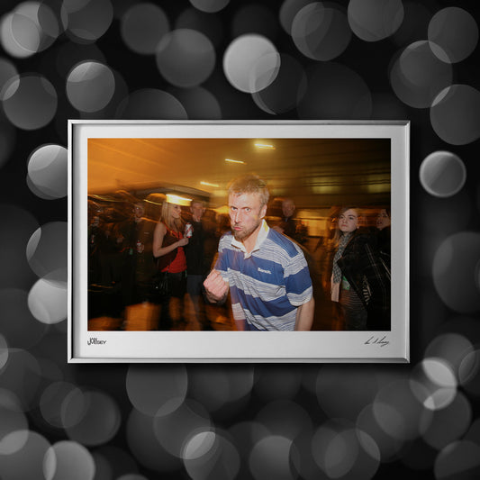 Bez with the fans making a fist to camera - Limited Edition Prints