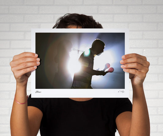 Bez with Maracas Back Lit - Limited Edition Prints