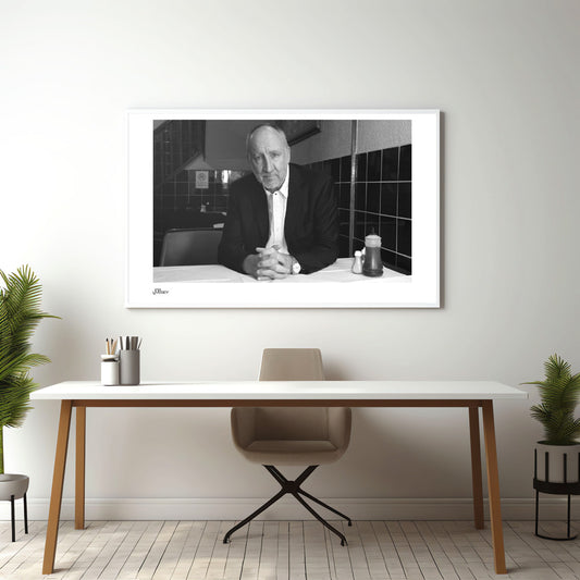 Pete Townsend sat at the table  -Limited Edition prints