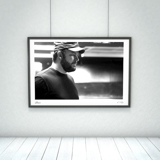 Portrait of Brandon Barnes Drummer for Rise Against- Exclusive Limited Edition