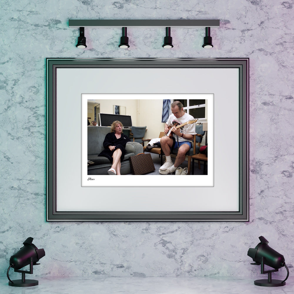Rick and Francis back stage relaxing - Limited Edition Prints