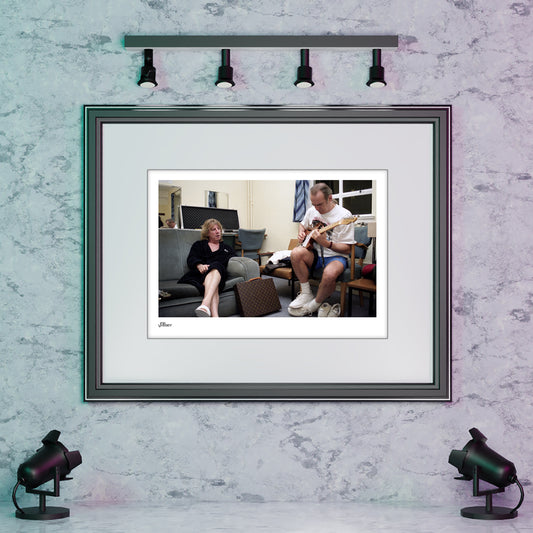 Rick and Francis back stage relaxing - Limited Edition Prints