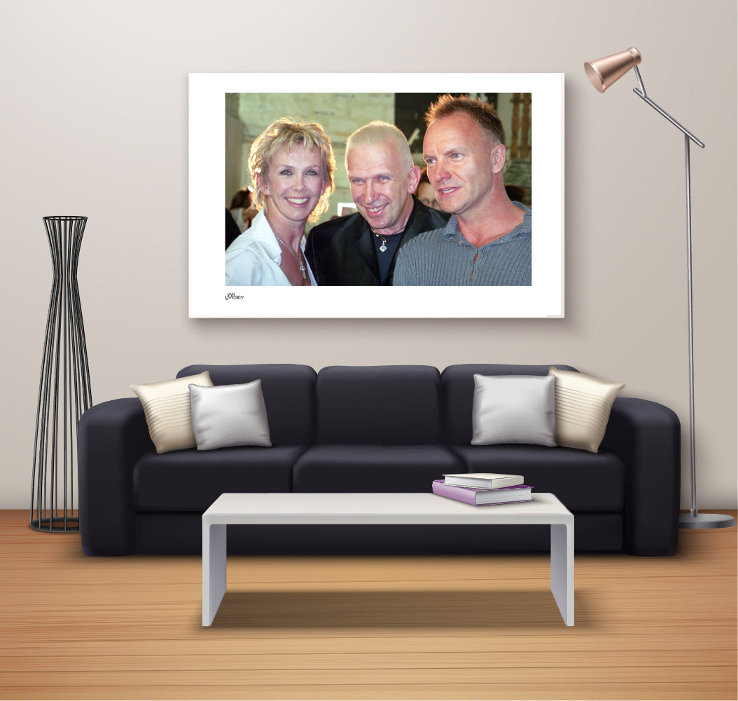 Sting and Jean Paul Gaultier in Paris - Limited edition Prints