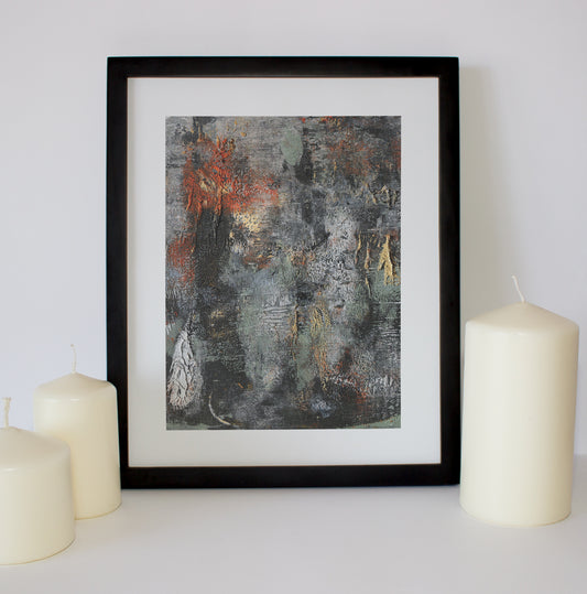 Untitled Oil and Acrylic #10 - Limited Edition Prints (Unframed)